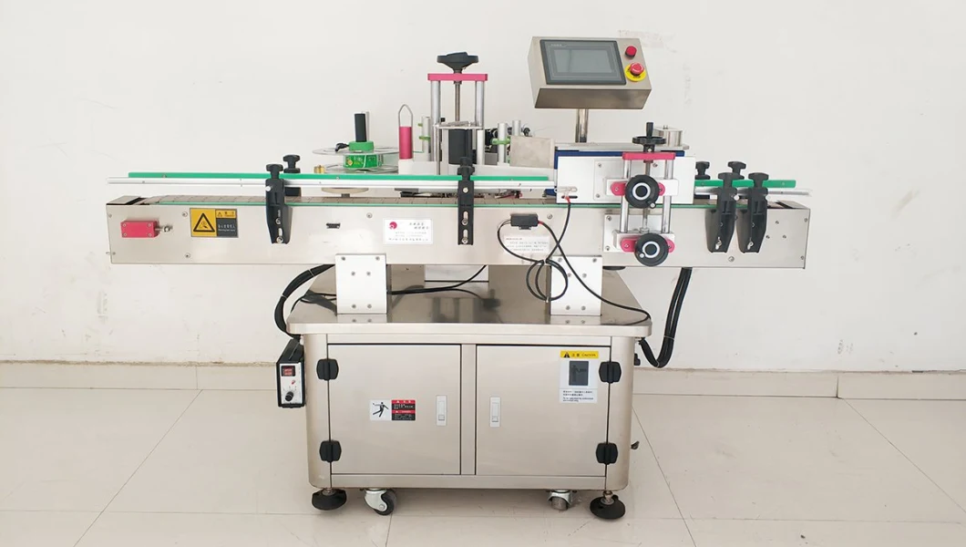 China Made Automatic Desktop Round Bottle Flat Labeling Machine