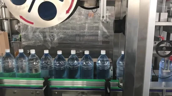 Prezzo di fabbrica completamente automatico dell'etichettatrice della manica termoretraibile del film del PVC della bottiglia della bevanda dell'acqua del succo quadrato rotondo completamente automatico